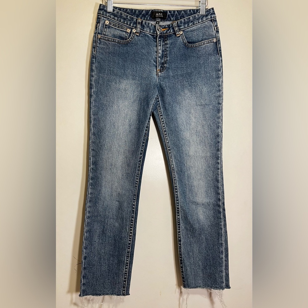 A.P.C. Low Rise Cropped Jeans Raw Hem